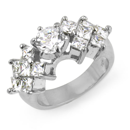 Silver Cubic Zirconia Ring for Women | Fashion Jewelry Gift