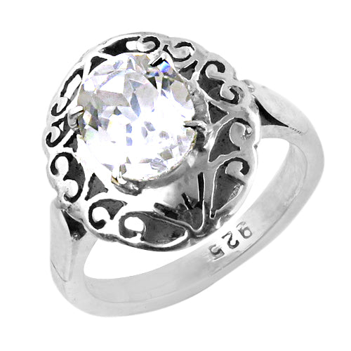 925 Silver Cubic Zirconia Ring for Women | Gift Jewelry