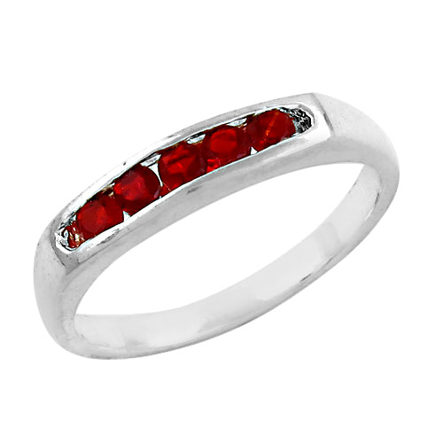 Silver Ruby Ring for Women | Gemstone Ring | Gift