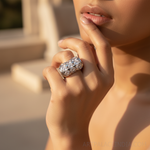 Load image into Gallery viewer, Silver Ring with Cubic Zirconia Stones for Women | Gift Jewelry
