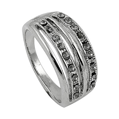 Silver Ring with Cubic Zirconia Stones for Women | Daily Wear Jewelry