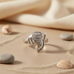 Load image into Gallery viewer, Silver Baguette Diamond Ring for Women | Statement Jewelry
