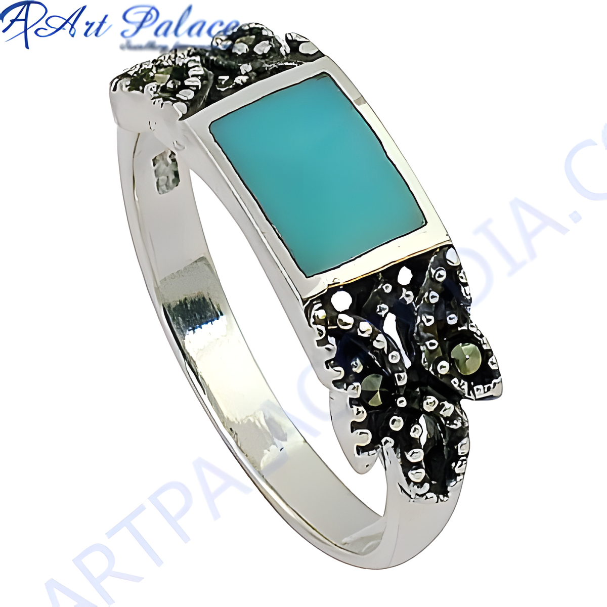 925 silver turquoise ring for women | gemstone jewelry