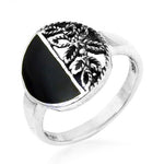 将图像加载到图库查看器中， 925 Sterling Silver Black Onyx Ring for Women | Statement Jewelry
