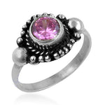 将图像加载到图库查看器中， 925 Silver Pink Gemstone Ring for Women | Gift Jewelry
