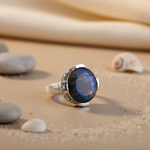 将图像加载到图库查看器中， 925 Silver Labradorite Gemstone Ring for Women | Gift Jewelry
