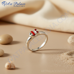 Load image into Gallery viewer, 925 Silver Red Stone Ring for Women | Gift Jewelry
