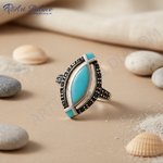 Load image into Gallery viewer, Anillo de plata 925 con turquesa para mujer | Joyería con estilo
