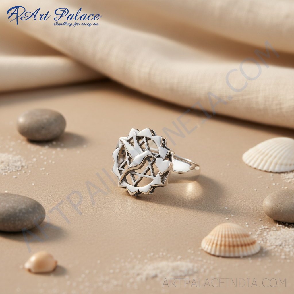 Anillo floral de plata de ley 925 | Anillo para mujer | Regalo