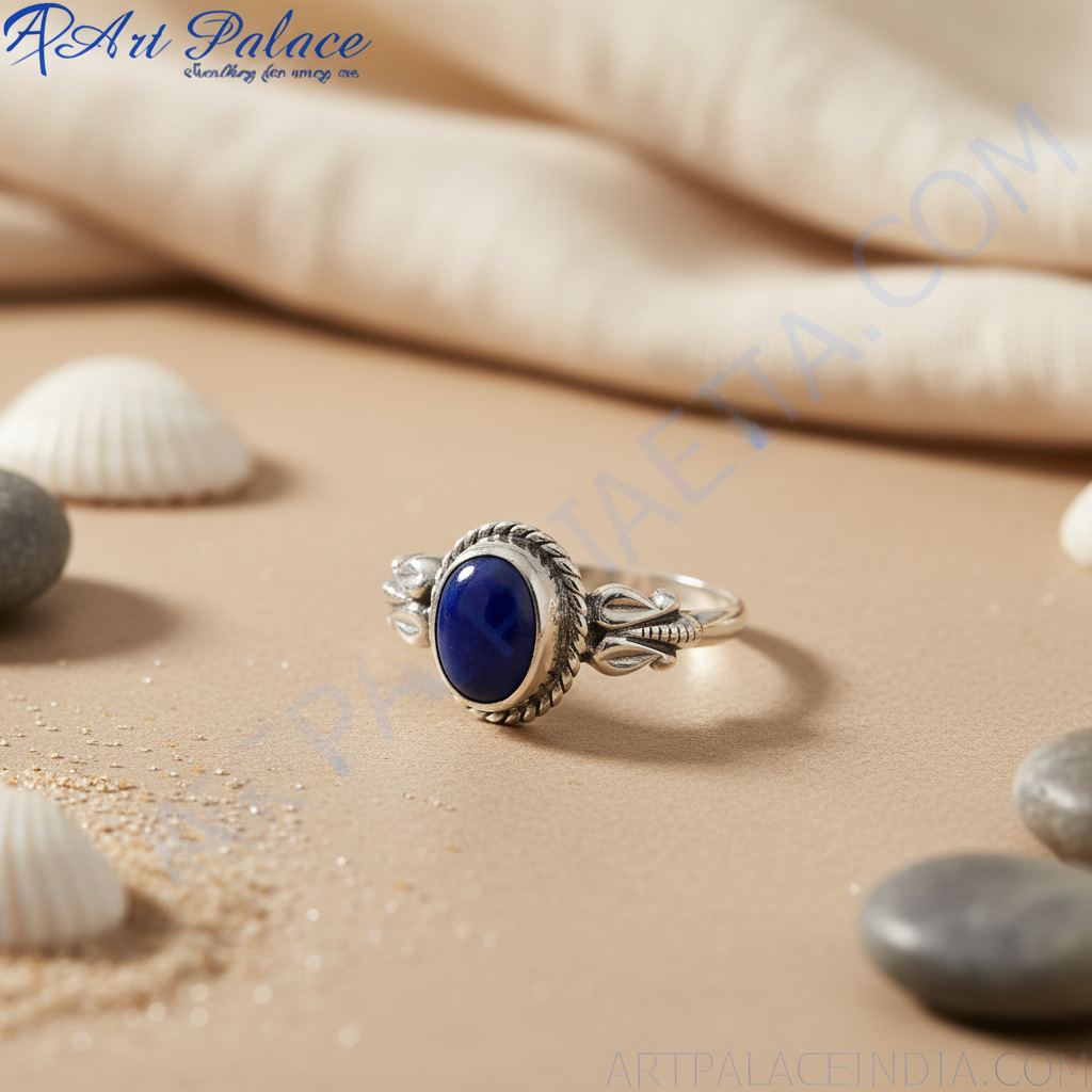 Anillo de plata 925 con turquesa para mujer | Anillo con piedras preciosas