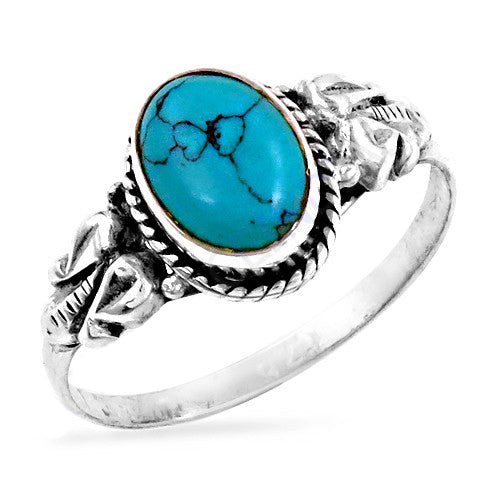 925 Silver Turquoise Ring for Women | Gemstone Ring