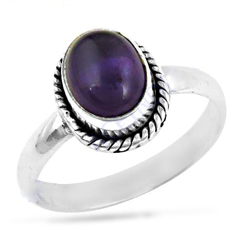 925 Sterling Silver Amethyst Ring for Women | Gift Jewelry