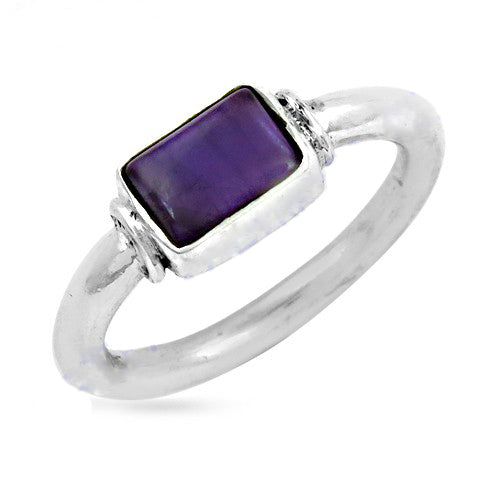 925 silver amethyst ring for women | gemstone jewelry gift