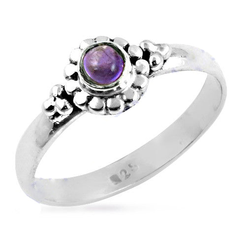 925 silver amethyst ring for women | gemstone jewelry