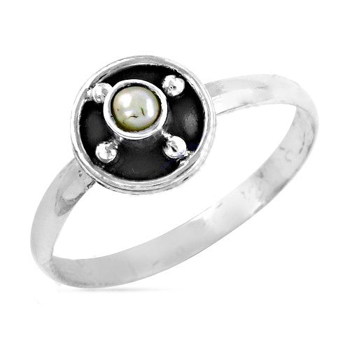 925 silver pearl ring for women | minimalist jewelry