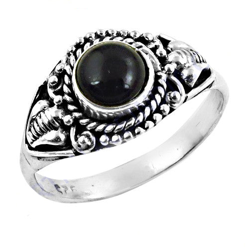 925 Silver Onyx Ring for Women | Gemstone Ring