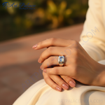 Load image into Gallery viewer, Anillo de piedra lunar en plata de ley 925 para mujer | Joyería de regalo
