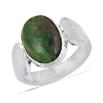 Load image into Gallery viewer, 925 Silver Green Gemstone Ring for Women | Statement Jewelry
