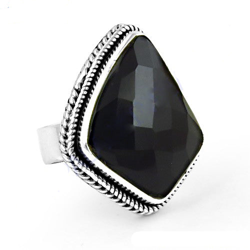 925 Silver Onyx Ring for Women | Statement Jewelry Gift