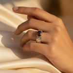 Load image into Gallery viewer, 925 Silver Garnet Ring for Women | Anniversary Gift
