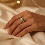 将图像加载到图库查看器中， 925 Silver Peridot Ring for Women | Gemstone Jewelry

