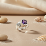 Load image into Gallery viewer, 925 Silver Amethyst Ring for Women | Gemstone Jewelry Gift
