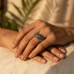 将图像加载到图库查看器中， 925 Silver Marcasite Ring for Women | Sterling Silver Ring
