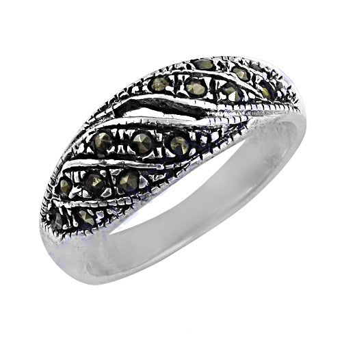 925 Silver Marcasite Ring for Women | Sterling Silver Ring