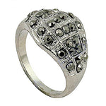将图像加载到图库查看器中， Silver Marcasite Ring for Women | Cocktail Party Jewelry Gift
