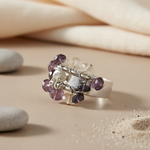 Load image into Gallery viewer, Silver Gemstone Cocktail Ring for Women | Statement Jewelry
