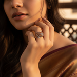 Load image into Gallery viewer, 925 Silver Garnet Gemstone Ring for Women | Cocktail Ring
