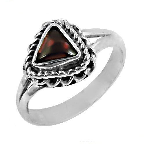 925 Silver Triangle Gemstone Ring for Women | Gift Jewelry