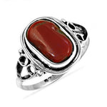 将图像加载到图库查看器中， 925 Sterling Silver Red Jasper Ring for Women | Gemstone Jewelry
