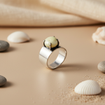 将图像加载到图库查看器中， Silver Ring with Yellow Gemstone | Women's Ring | Gift for Her
