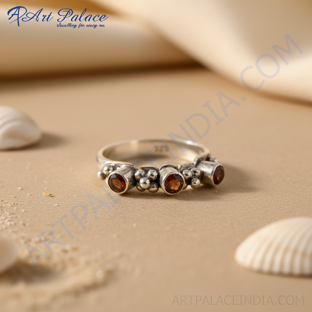 925 Silver Garnet Ring for Women | Gemstone Jewelry Gift