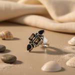 将图像加载到图库查看器中， 925 Silver Smoky Quartz Ring for Women | Statement Jewelry
