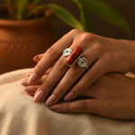 将图像加载到图库查看器中， 925 Silver Coral Ring for Women | Gemstone Jewelry Gift

