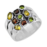 Load image into Gallery viewer, 925 Silver Gemstone Cocktail Ring for Women | Statement Jewelry

