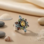 将图像加载到图库查看器中， 925 Silver Gemstone Ring for Women | Cocktail Ring

