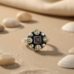 将图像加载到图库查看器中， 925 Silver Gemstone Ring for Women | Statement Jewelry
