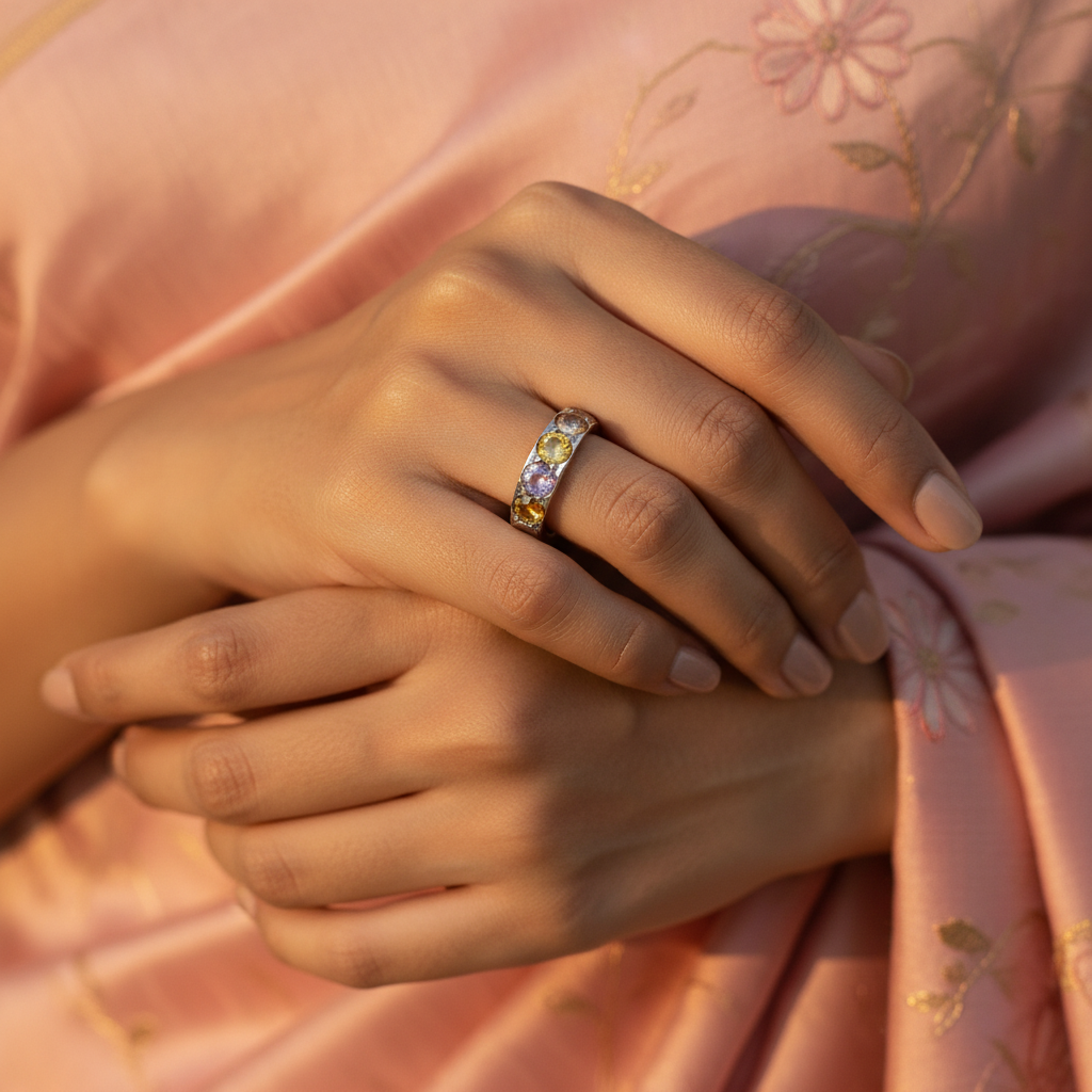 925 silver gemstone ring for women | daily wear | gift