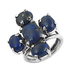 Load image into Gallery viewer, 925 Silver Lapis Lazuli Ring for Women | Gemstone Jewelry
