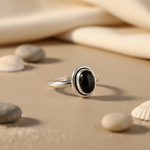 Load image into Gallery viewer, 925 Silver Black Onyx Ring for Women | Gemstone Jewelry
