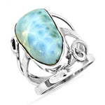 Load image into Gallery viewer, 925 Silver Larimar Gemstone Ring for Women | Gift Jewelry

