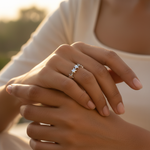 Load image into Gallery viewer, Anillo de estrella de plata de ley 925 para mujer | Joyería de uso diario
