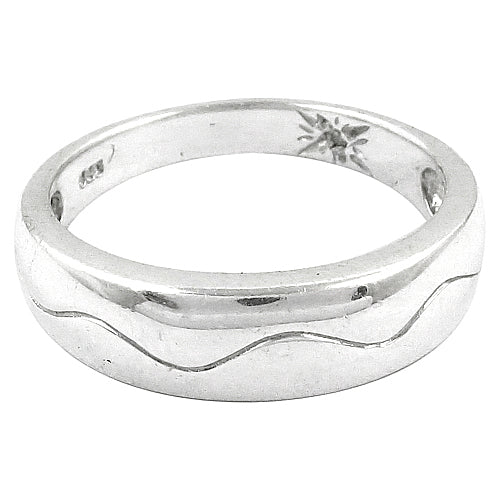 925 sterling silver wave ring for women | minimalist jewelry