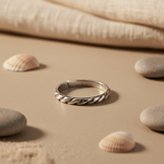 将图像加载到图库查看器中， 925 Silver Twisted Rope Ring | For Women | Daily Wear
