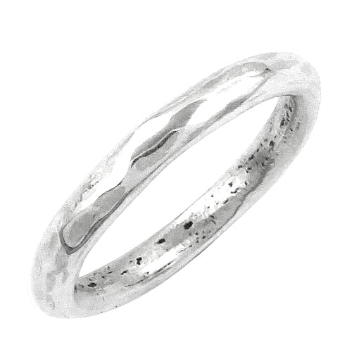 925 Silver Hammered Ring for Women | Minimalist Jewelry
