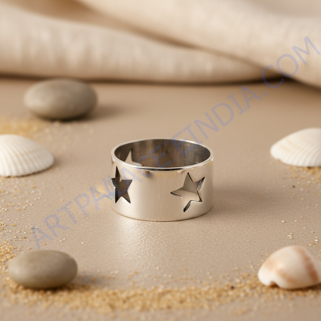 925 Silver Star Cutout Ring for Women | Statement Jewelry