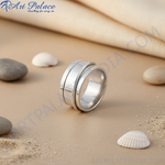 Load image into Gallery viewer, 925 Silver Spinner Ring for Women | Anxiety Relief Jewelry
